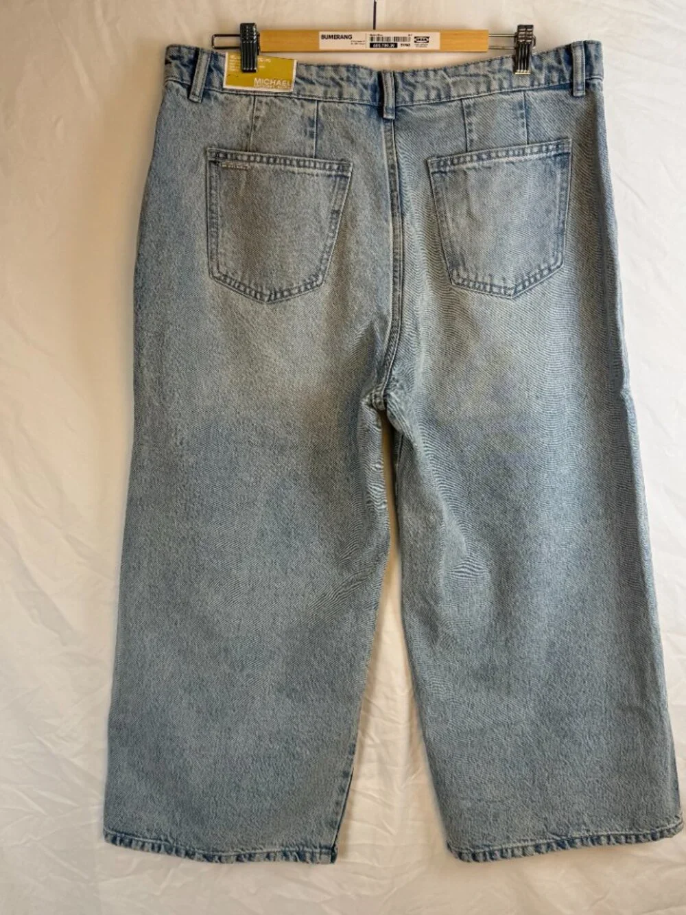 MSRP $110 - MICHAEL KORS Women's Size 16 Selma Crop Wide Leg High Rise Jeans
